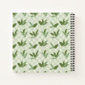 Tropical Palm Blätter Notizbuch (Rückseite)
