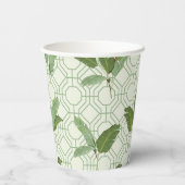 Tropical Palm Blätter Pappbecher (Rückseite)