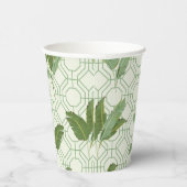 Tropical Palm Blätter Pappbecher (Rechts)