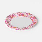 Tropical Palm Blätter Pappteller (Schrägansicht)