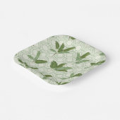 Tropical Palm Blätter Pappteller (Gewinkelt)