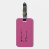 Tropical Palm Blätter Personalisiert Gepäckanhänge Gepäckanhänger (Rückseite vertikal)