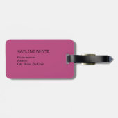 Tropical Palm Blätter Personalisiert Gepäckanhänge Gepäckanhänger (Rückseite horizontal)