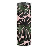 Tropical Palm Blätter Personalisiert Name Tote Bag Thermosbecher (Rückseite)