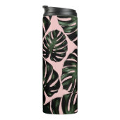 Tropical Palm Blätter Personalisiert Name Tote Bag Thermosbecher (Nach rechts gedreht)