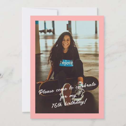 Tropical Palm Blätter Pool Party Sweet 16 Geburtst Einladung (Rückseite)