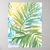 Tropical Palm Blätter
