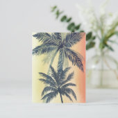 Tropical Palm Blätter Postkarte (Stehend Vorderseite)