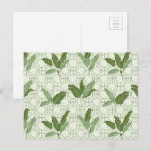 Tropical Palm Blätter Postkarte (Vorne/Hinten)
