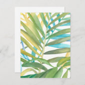 Tropical Palm Blätter Postkarte (Vorne/Hinten)