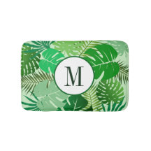 Tropical Palm Blätter Rainforest Foliage Monogram