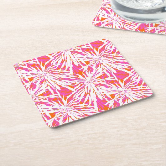 Tropical Palm Blätter Rechteckiger Pappuntersetzer (angewinkelt)