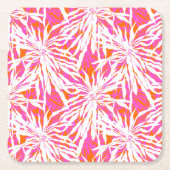 Tropical Palm Blätter Rechteckiger Pappuntersetzer (Vorderseite)