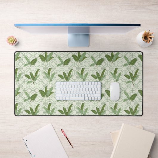 Tropical Palm Blätter Schreibtischunterlage (Büro 1)