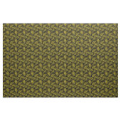 Tropical Palm Blätter Schwarz-Gelb Muster Stoff (Yard (91,4 cm))