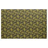 Tropical Palm Blätter Schwarz-Gelb Muster Stoff (Fat Quarter (45,7 x 55,9 cm))