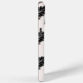 Tropical Palm Blätter Schwarz-weiß Case-Mate iPhone Hülle (Rückseite / Rechts)