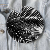 Tropical Palm Blätter - Schwarz-Weiß-Fotografie Button (Beispiel)
