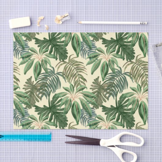Tropical Palm Blätter Seidenpapier (Handwerk)