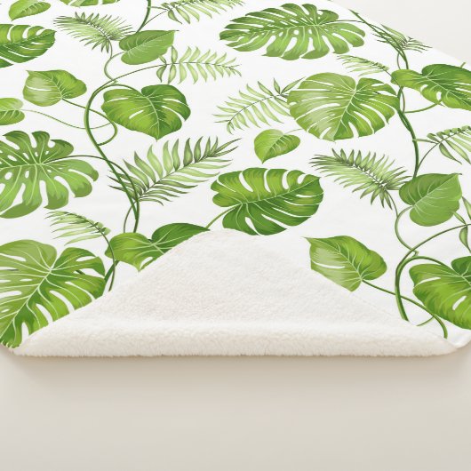 Tropical Palm Blätter Sherpadecke (3/4)