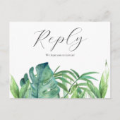 Tropical Palm Blätter Song Request UAWG Postkarte (Vorderseite)