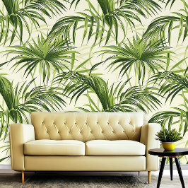 Tropical Palm Blätter Summer Beach Vibes Tapete