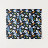 Tropical Palm Blätter und Bierflaschen Beach Bar Wandteppich (Vorderseite (Horizontal))