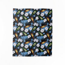 Tropical Palm Blätter und Bierflaschen Beach Bar