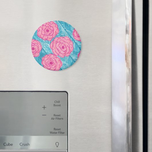 Tropical Palm Blätter und Blume Magnet (In Situ (Kühlschrank))