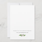 Tropical Palm Blätter und Grünkranz Save The Date (Rückseite)