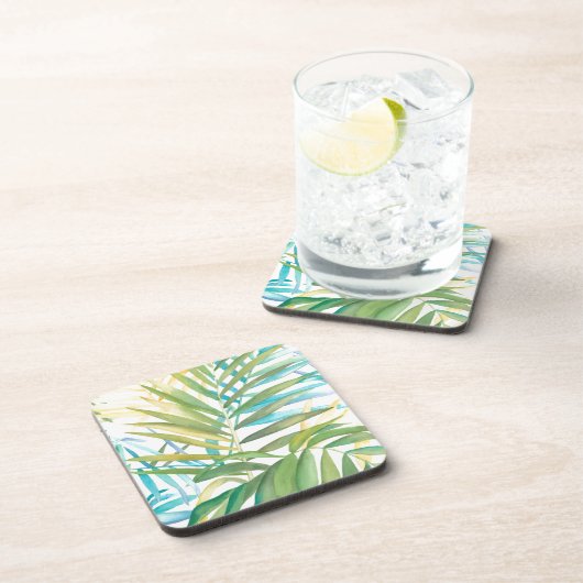 Tropical Palm Blätter Untersetzer (Rechte Seite)