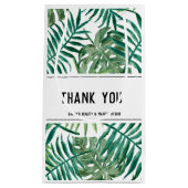 Tropical Palm Blätter Vielen Dank Beauty Salon Whi Kleine Geschenktüte (Vorderseite)