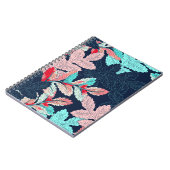 Tropical Palm Blätter: Vintages Muster Notizblock (Linke Seite)