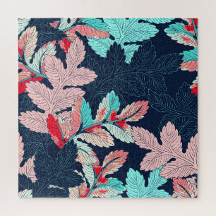 Tropical Palm Blätter: Vintages Muster Puzzle