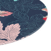 Tropical Palm Blätter: Vintages Muster Schneidebrett (Ecke)