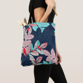 Tropical Palm Blätter: Vintages Muster Tasche (Von Nahem)