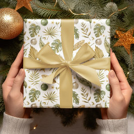 Tropical Palm Blätter Weihnachten