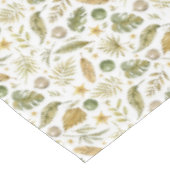 Tropical Palm Blätter Weihnachten Tischdecke (Schrägansicht)