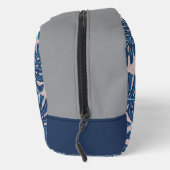 Tropical Palm Blue Gray Waschbeutel (Rechts)