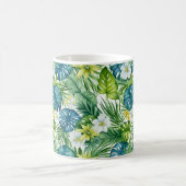 Tropical Palm Blume Kaffee Tasse (Mittel)