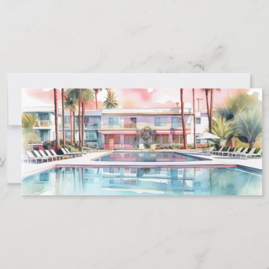 Tropical Palm | Boarding Pass Bachelorette (Rückseite)