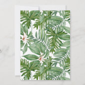 Tropical Palm Boho Triangle Arch Brautparty Einladung (Rückseite)