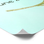 Tropical Palm Boy Baby Dusche Begrüßungszeichen Poster (Ecke)