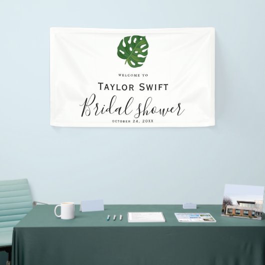 Tropical Palm Brautparty Banner (Messeveranstaltung)