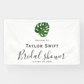 Tropical Palm Brautparty Banner (Horizontal)