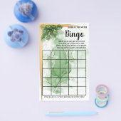 Tropical Palm Brautparty Bingo Game Card Flyer (Einzeln)