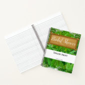 Tropical Palm Brautparty Gift Tracker Notizblock (Innenseite)
