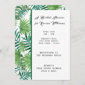 Tropical Palm Bridal Dusche Einladung (Vorne/Hinten)