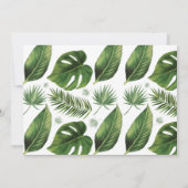 Tropical Palm Bubble & Brews Paare Dusche Einladung (Rückseite)