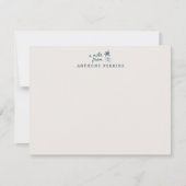 Tropical Palm Coastal Beach Personalized Note Card Einladung (Vorderseite)